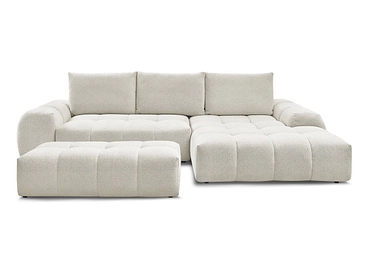 Divano ad angolo con pouf BOBOCHIC EVEREST