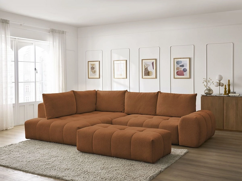 Ecksofa mit Hocker BOBOCHIC EVEREST
