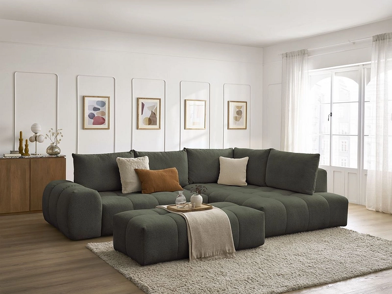 Ecksofa mit Hocker BOBOCHIC EVEREST