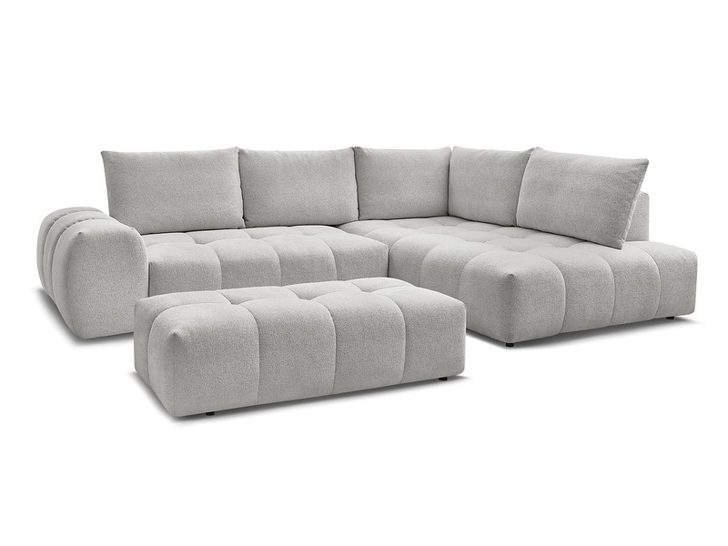 Canapé d'angle avec pouf BOBOCHIC EVEREST