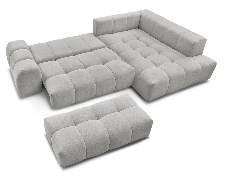 Canapé d'angle avec pouf BOBOCHIC EVEREST