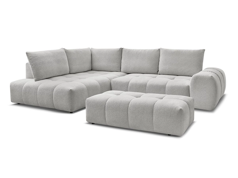 Canapé d'angle avec pouf BOBOCHIC EVEREST