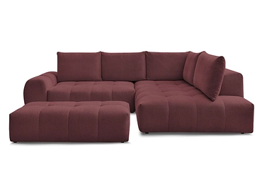 Canapé d'angle avec pouf BOBOCHIC EVEREST