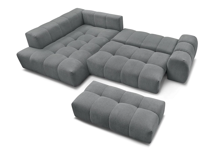 Canapé d'angle avec pouf BOBOCHIC EVEREST