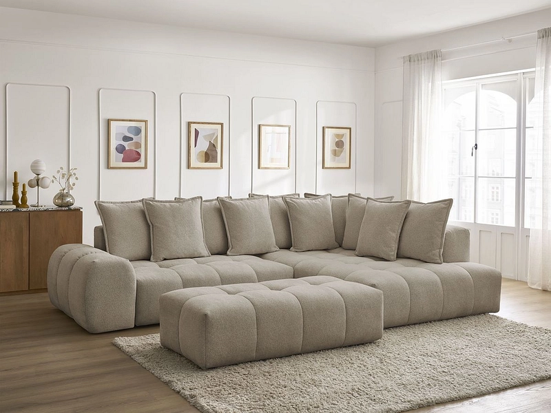 Ecksofa mit Hocker BOBOCHIC EVEREST