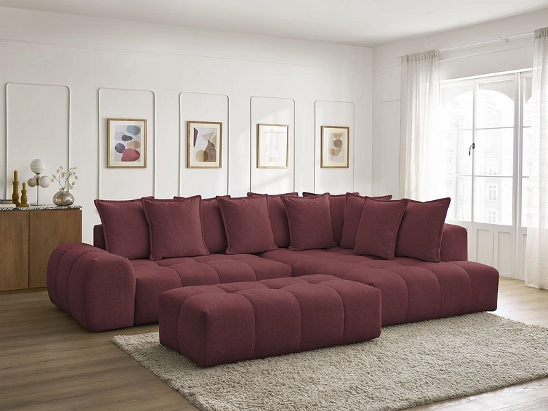 Ecksofa mit Hocker BOBOCHIC EVEREST