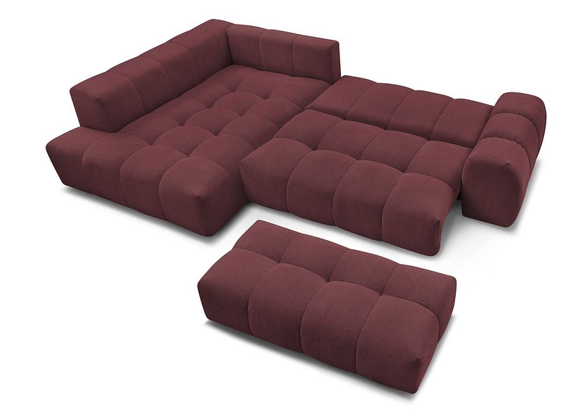 Canapé d'angle avec pouf BOBOCHIC EVEREST