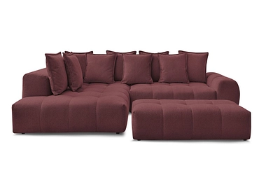 Canapé d'angle avec pouf BOBOCHIC EVEREST