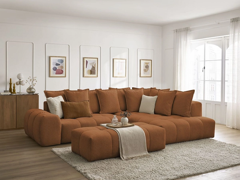 Ecksofa mit Hocker BOBOCHIC EVEREST