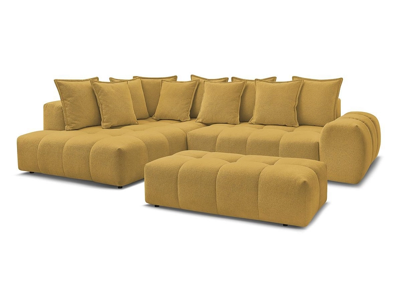 Canapé d'angle avec pouf BOBOCHIC EVEREST