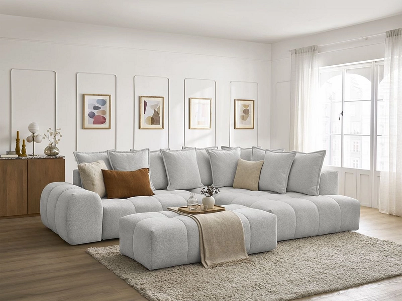 Ecksofa mit Hocker BOBOCHIC EVEREST