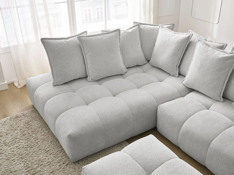 Canapé d'angle avec pouf BOBOCHIC EVEREST