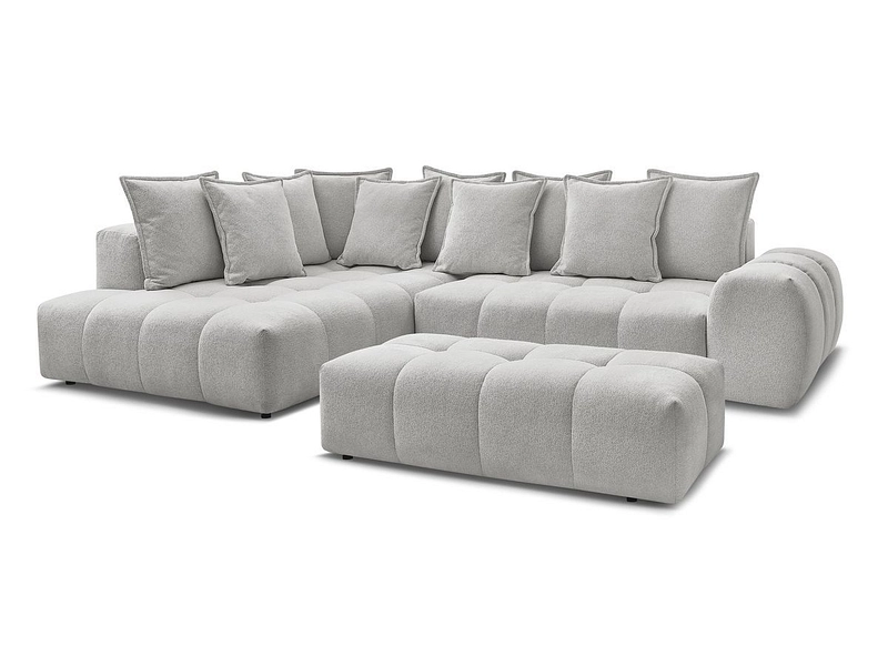 Canapé d'angle avec pouf BOBOCHIC EVEREST