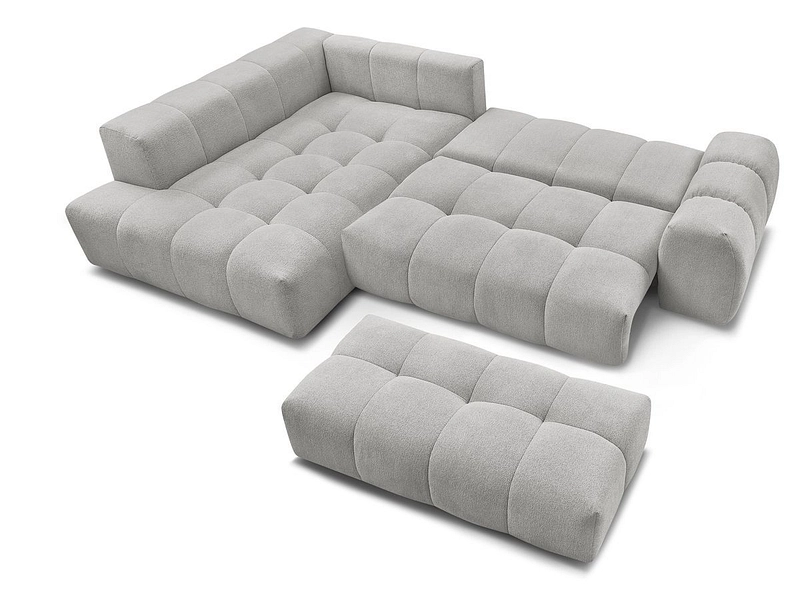 Canapé d'angle avec pouf BOBOCHIC EVEREST