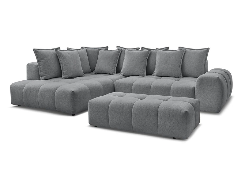Canapé d'angle avec pouf BOBOCHIC EVEREST