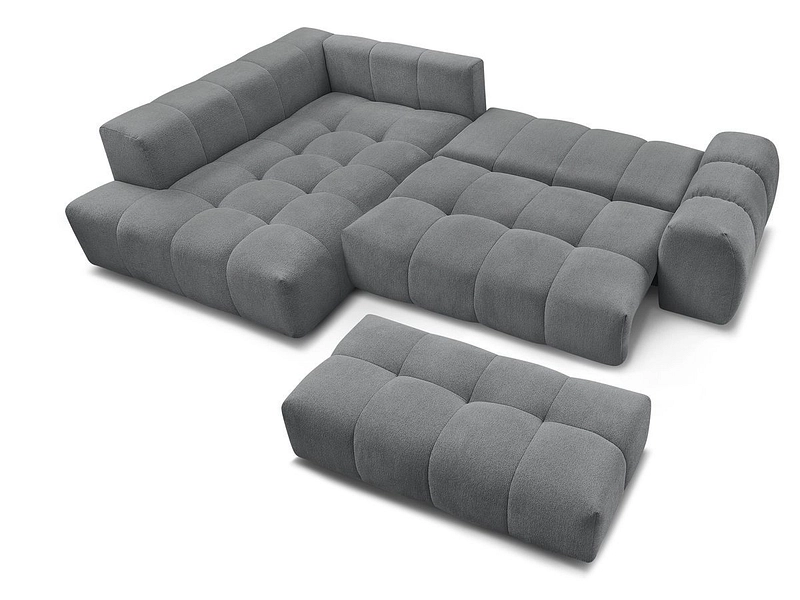 Canapé d'angle avec pouf BOBOCHIC EVEREST