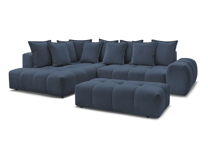 Canapé d'angle avec pouf BOBOCHIC EVEREST