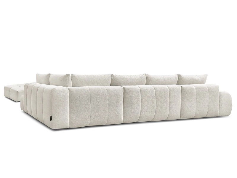 Divano ad angolo panoramico con pouf BOBOCHIC EVEREST