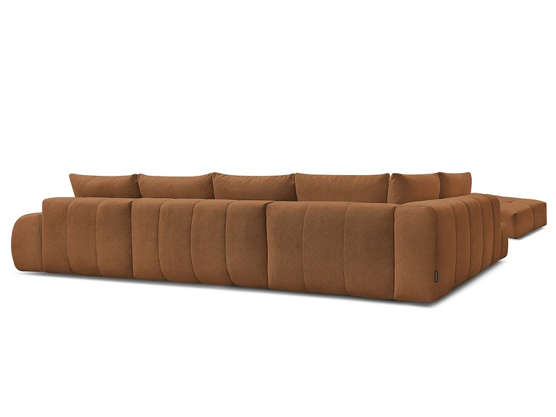 Canapé d'angle panoramique avec pouf BOBOCHIC EVEREST