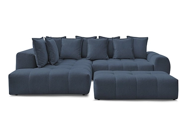 Canapé d'angle avec pouf BOBOCHIC EVEREST