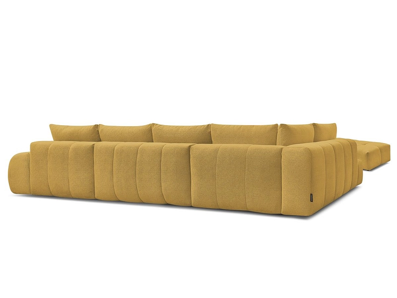 Canapé d'angle panoramique avec pouf BOBOCHIC EVEREST