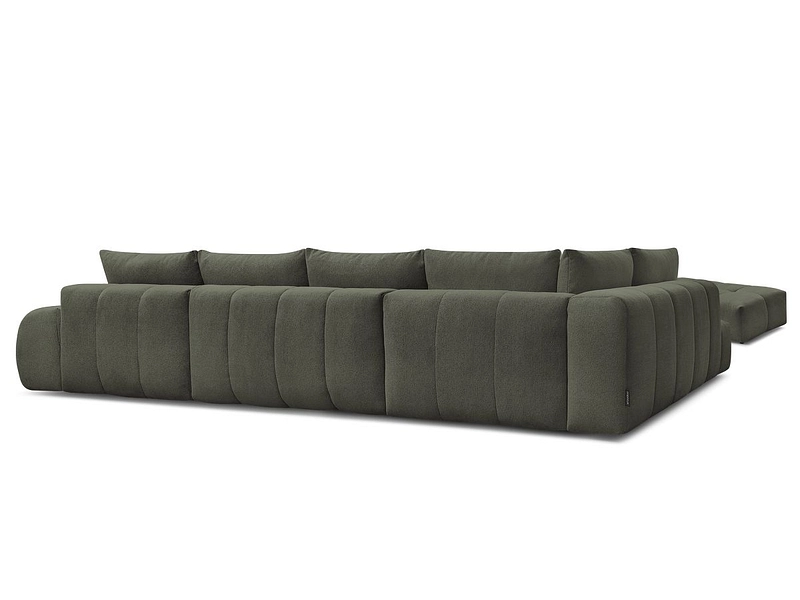 Canapé d'angle panoramique avec pouf BOBOCHIC EVEREST