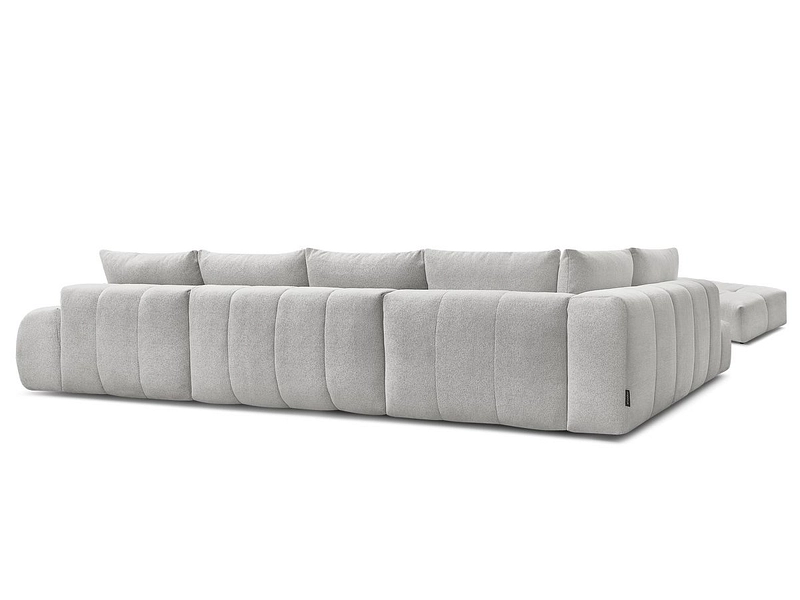 Canapé d'angle panoramique avec pouf BOBOCHIC EVEREST