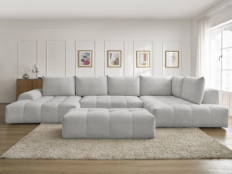 Panorama-Ecksofa mit Hocker BOBOCHIC EVEREST