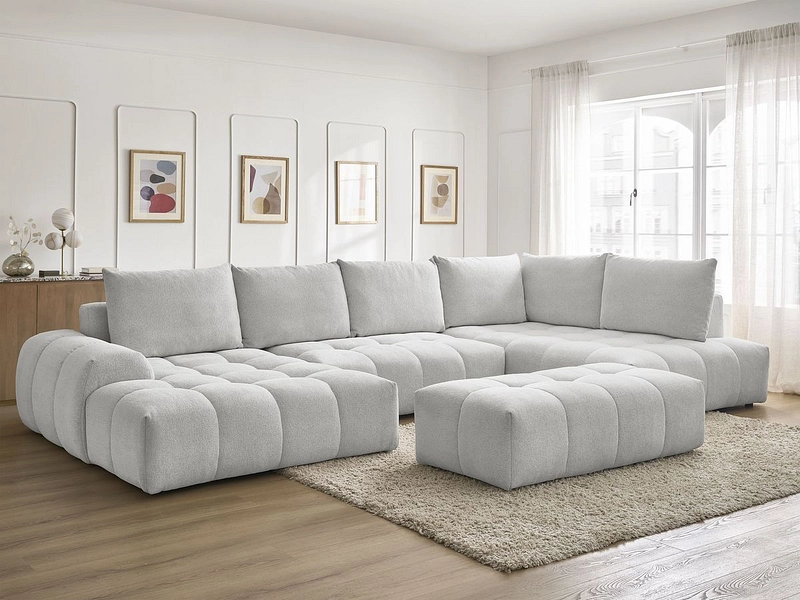 Panorama-Ecksofa mit Hocker BOBOCHIC EVEREST