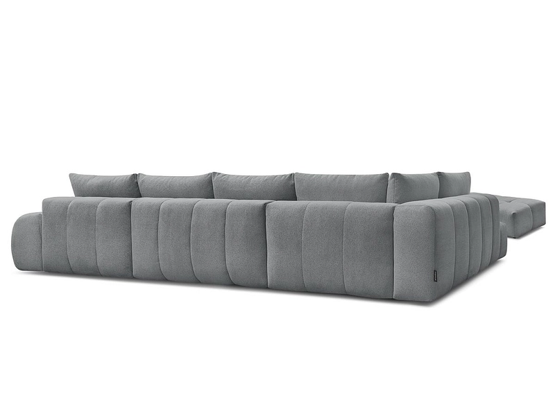 Canapé d'angle panoramique avec pouf BOBOCHIC EVEREST