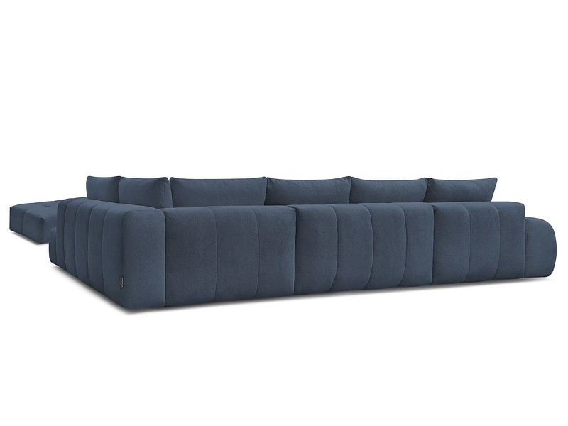 Canapé d'angle panoramique avec pouf BOBOCHIC EVEREST