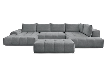 Canapé d'angle panoramique avec pouf BOBOCHIC EVEREST