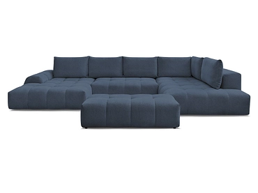 Canapé d'angle panoramique avec pouf BOBOCHIC EVEREST