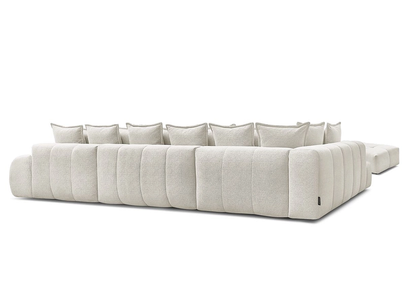 Canapé d'angle panoramique avec pouf BOBOCHIC EVEREST