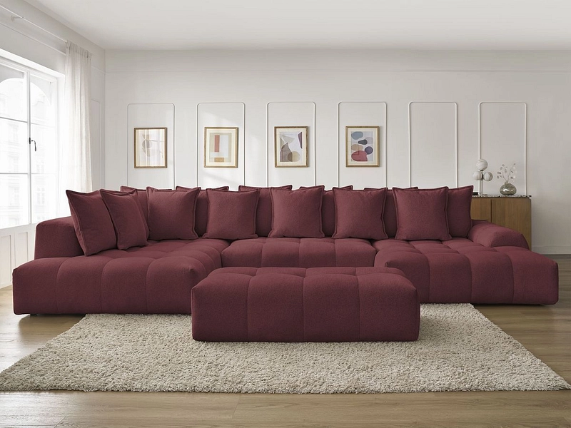 Panorama-Ecksofa mit Hocker BOBOCHIC EVEREST