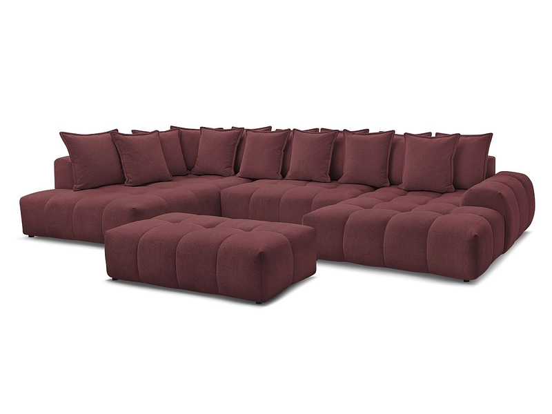 Panorama-Ecksofa mit Hocker BOBOCHIC EVEREST