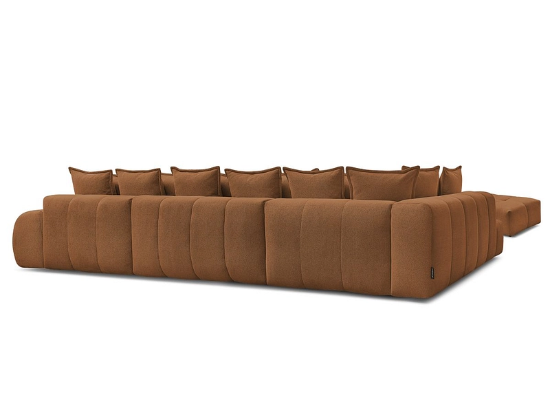 Canapé d'angle panoramique avec pouf BOBOCHIC EVEREST