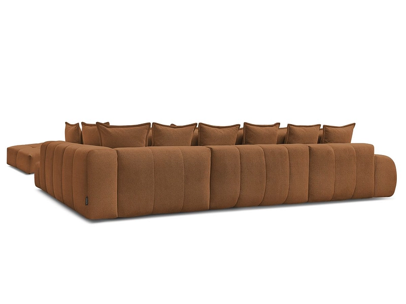 Canapé d'angle panoramique avec pouf BOBOCHIC EVEREST