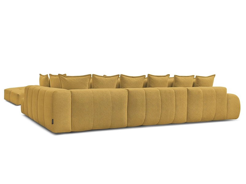 Canapé d'angle panoramique avec pouf BOBOCHIC EVEREST