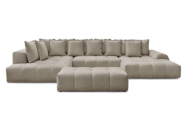 Divano ad angolo panoramico con pouf BOBOCHIC EVEREST