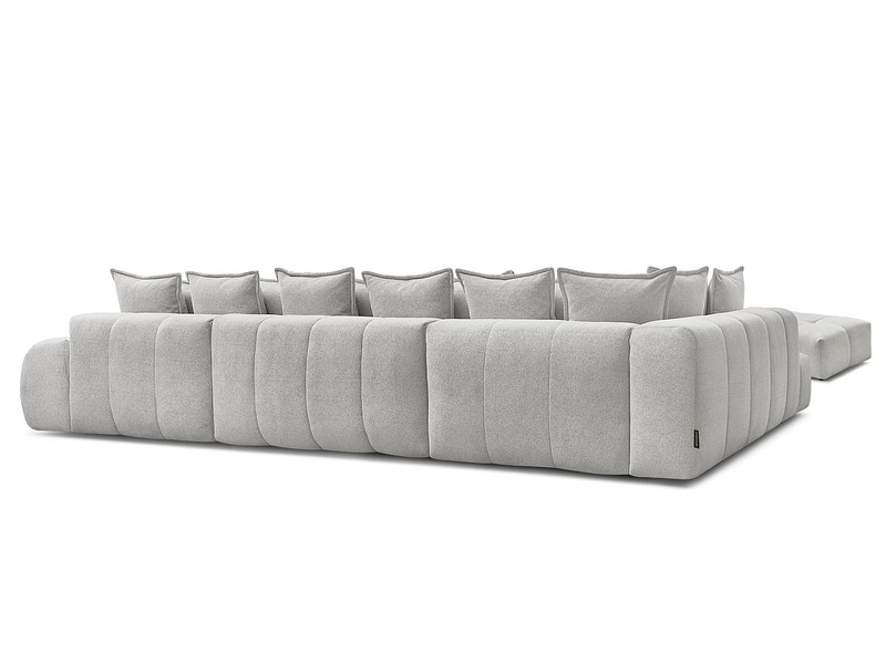 Canapé d'angle panoramique avec pouf BOBOCHIC EVEREST