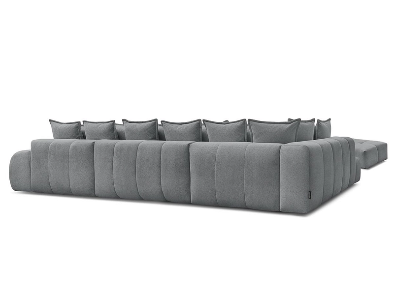 Divano ad angolo panoramico con pouf BOBOCHIC EVEREST