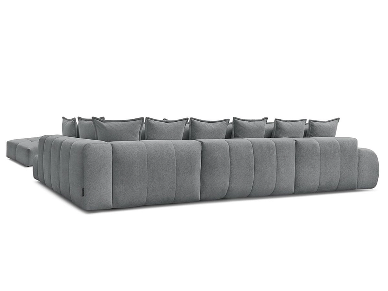 Canapé d'angle panoramique avec pouf BOBOCHIC EVEREST