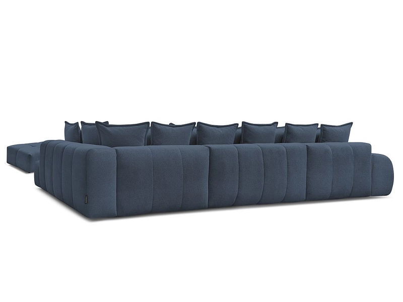 Canapé d'angle panoramique avec pouf BOBOCHIC EVEREST