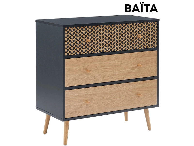 Comò BAÏTA CAPUCINE 3 cassetti Comò BAÏTA CAPUCINE 3 cassetti