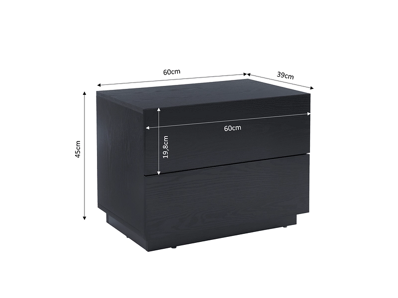 Nachttisch BAÏTA MORPHEE 2 Schubladen