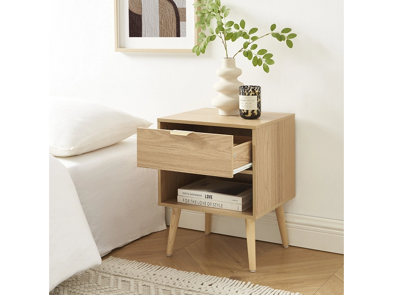 Set di 2 comodini BAÏTA JEANNE 1 cassetto