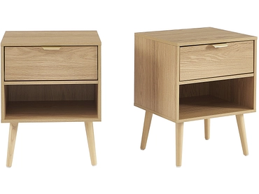 Set di 2 comodini BAÏTA JEANNE 1 cassetto