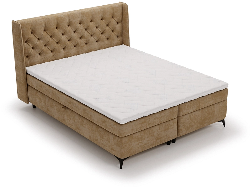 Boxspring ZARA cappuccino 160x200cm semirigido