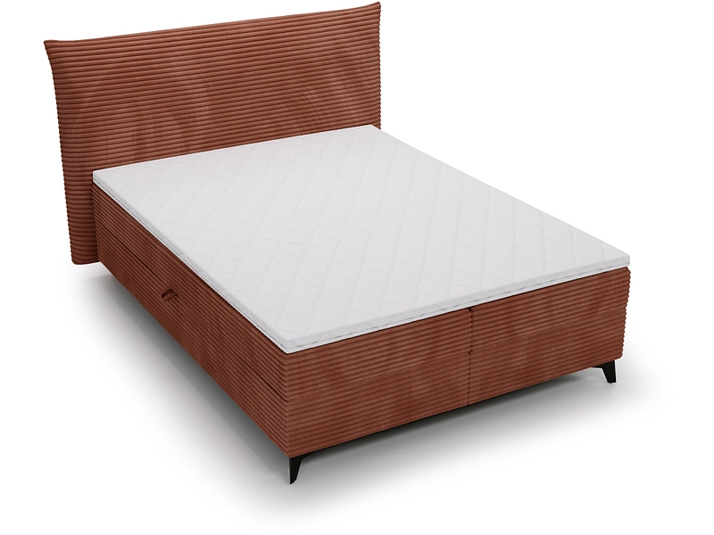 Boxspring FOXY ruggine 160x200cm semirigido